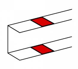 010696 накладка на стык профиля для короба 105x50