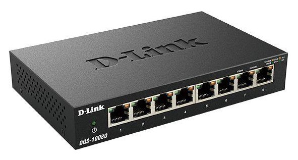 DGS-1008D/J3A 8G неуправляемый