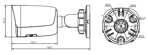 RVi-1NCTL5336 (2.8) уличная всепогодная IP-камера видеонаблюдения с встроенным микрофоном RVi