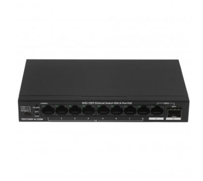 TEG1110PF-8-120W 10-портовый неуправляемый PoE-коммутатор Gigabit Ethernet Tenda