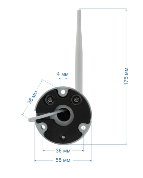 WL-K301 Wi-Fi 3Мп Дозор уличная всепогодная IP-камера видеонаблюдения с встроенным микрофоном Space Technology
