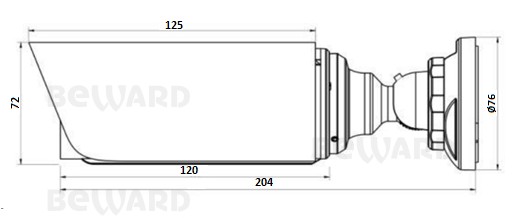 SV3218R2 (6 мм) уличная всепогодная IP-камера видеонаблюдения Beward