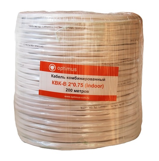КВК-В 2х0,75 мм2 (indoor) кабель Optimus (белый)