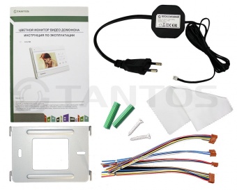 iPanel 1 (White) с ИК подсветкой + LILU SD комплект видеодомофона Tantos