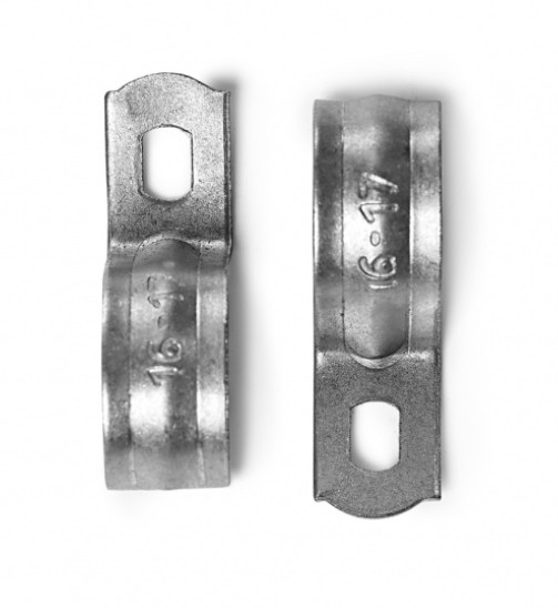 850-004 Скоба металлическая однолапковая 16-17 мм (100 шт/уп) ПожТехКабель PTK-Accessories