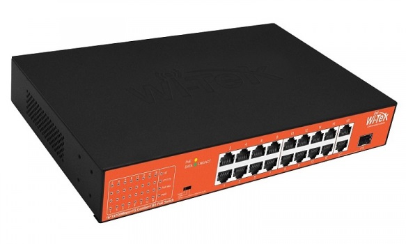 WI-PS518GH коммутатор неуправляемый PoE Wi-Tek