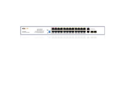 WI-PCES226GF коммутатор настраиваемый PoE 280Вт, 24FE PoE + 2Combo GE/SFP, Easy Smart Wi-Tek