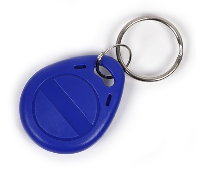 RFID (Mifare) брелок, пластиковый, синий, рабочая частота 13,5 МГц