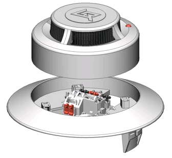 ДИП-41М (ИП 212-41М) с КМЧ извещатель пожарный дымовой оптико-электронный для подвесного потолка Рубеж