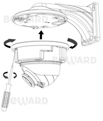 SV3218DVZ уличная купольная всепогодная IP-камера видеонаблюдения Beward