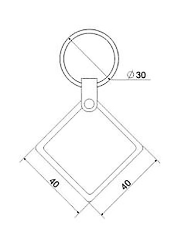 IL-07МK брелок Mifare кожаный с кольцом