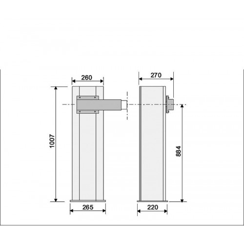 GARD 2500 шлагбаум на проезд 2,5 метра 