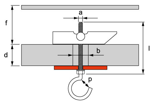 CM540616 анкер складной со шпилькой М6х100