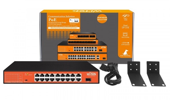 WI-PS518GH коммутатор неуправляемый PoE Wi-Tek