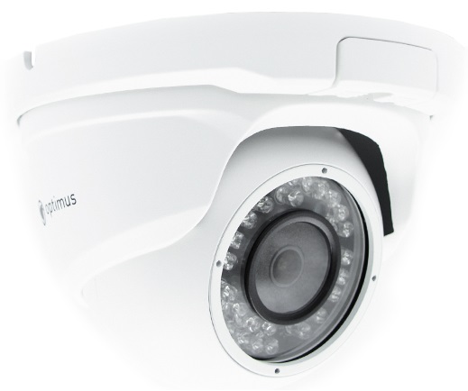 IP-S042.1(2.8)P уличная купольная всепогодная IP-камера видеонаблюдения Optimus