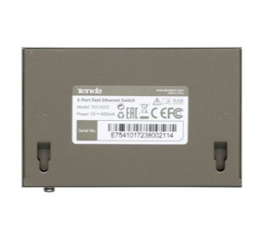 TEF1005D коммутатор неуправляемый, настенный, настольный, L2 Tenda