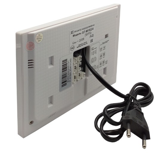 ST-M102/4 (S) ЧЕРНЫЙ (версия 2) монитор домофона Space Technology