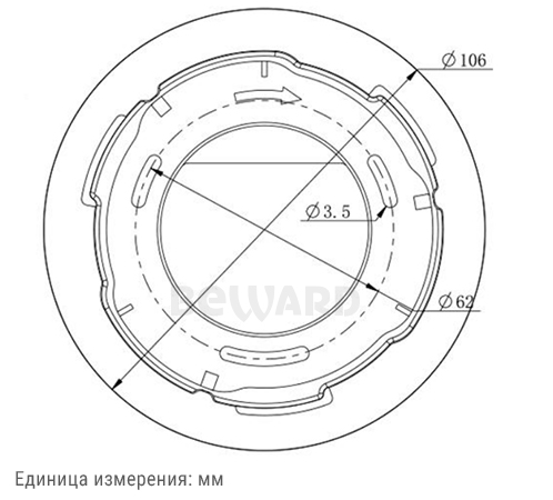SV3210DBS (2,8 мм) уличная купольная IP-камера видеонаблюдения со встроенным микрофоном Beward