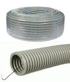 Труба гофрированная d 25 мм с зондом (75 м/бухта)