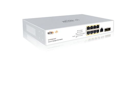 WI-PCMS310GF v2 коммутатор управляемый PoE бюджет 150Вт, порты 8GE PoE,2SFP, Cloud Wi-Tek