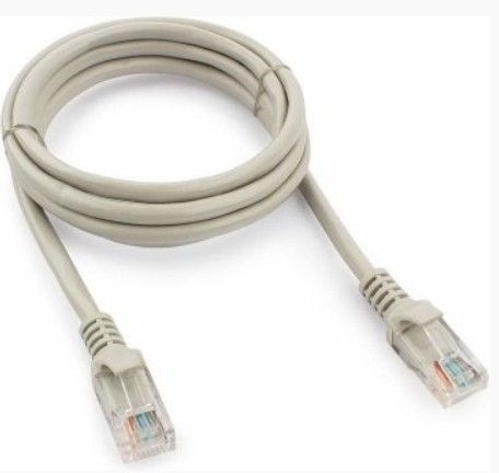 203-007 патч-корд медный U/UTP кат.5е (3 м) (PC-UTP-3м-26AWG-5e-LSZH) (серый) Пожтехкабель