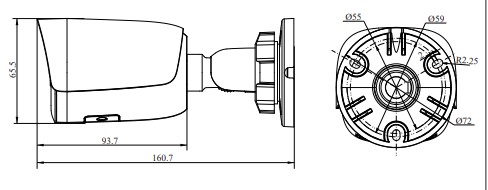 RVi-1NCTL4156 (2.8) white уличная всепогодная IP-камера видеонаблюдения с встроенным микрофоном RVi