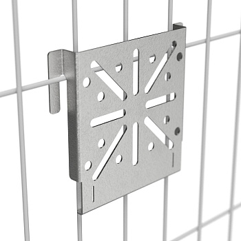 PR80.08128 монтажная пластина на 3Д-забор для крепления ЭМК HDZ Промрукав