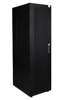 DR-721511 шкаф напольный, телекоммуникационный 19" передняя дверь перфорация, задняя стенка перфорированная, черный Datarex