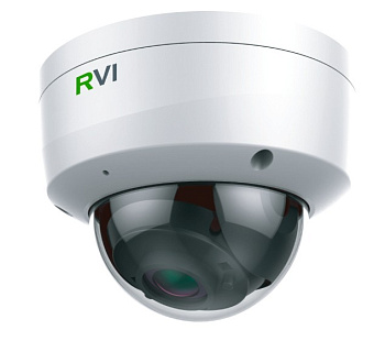 RVi-1NCD4054 (2.8) white уличная купольная всепогодная IP-камера видеонаблюдения с встроенным микрофоном RVi