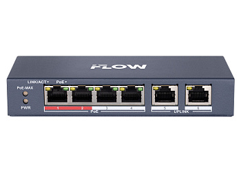F-SW-EU206POE-V/L коммутатор L2 неуправляемый 4 порта iFlow
