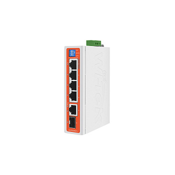 WI-PS206GF-I v2 промышленный неуправляемый PoE коммутатор 4FE+1GE+1SFP, Wi-Tek