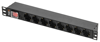 TLK-RSC08-MTF-04-BK блок электрических розеток TLK, 19"