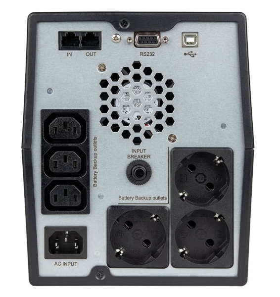 UPS UNI PRO LCD 2000 ИБП линейно-интерактивный, чистый синус, мощность 2000/1400 ВА/В SMARTWATT