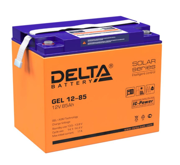 Аккумулятор Delta GEL 12-85 (12V / 85Ah)