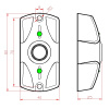 ЦИКЛОП ТМ медный антик, считыватель-контактор