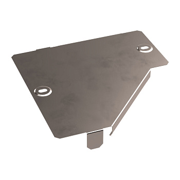 PR16.5643 Крышка переходника левого Стандарт INOX (AISI 409) 200х100 Промрукав