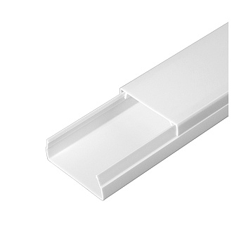 PR.0540162 Кабель-канал белый 2-й замок в г/к 40х16 мм (56м/уп) Промрукав