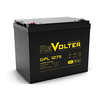 GPL 1275 (12V / 75Ah) аккумулятор герметичный свинцово-кислотный ReVolter