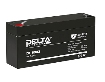Аккумулятор Delta DT 6033 (125мм)