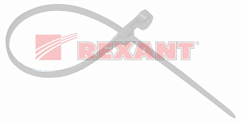 Хомут под винт nylon 3.6х150 мм белый (07-0154) (100 шт/уп) REXANT