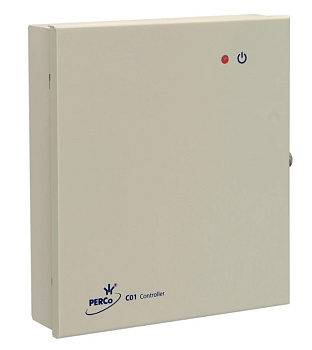 PERCo-C01 контроллер доступа с открытым прикладным протоколом обмена, крепеж PERCo