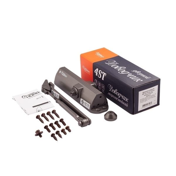 НОРА-М 4ST (25-120 кг) доводчик морозостойкий (графит/бронза) 