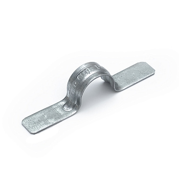 PR08.3641 скоба металлическая двухлапковая СМД 19-20 без отверстий (100 шт/уп) Промрукав