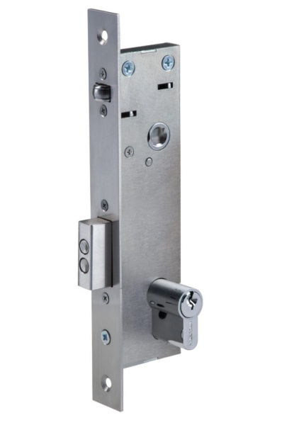 PERCo-LBP85.2 замок электромеханический врезной для двери из алюминиевого профиля PERCo