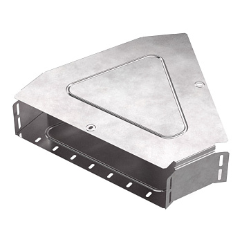 PR16.0615 Угол горизонтальный 45 градусов с крышкой Стандарт 400х100 Промрукав