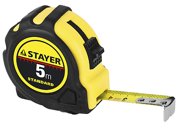 Рулетка 5х19 мм.(арт.34025-05) STAYER "STANDART" 