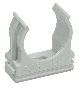 CTA10D-CF25-K41-100 держатель для труб 25 мм серый (100 шт/уп) IEK