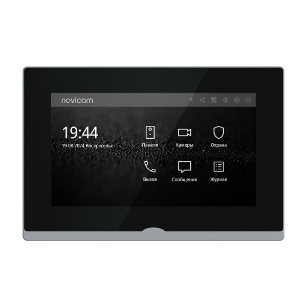 IMPULSE 7 IP WIFI BLACK (ver.4051) IP-видеодомофон с сенсорным дисплеем 7" NOVIcam