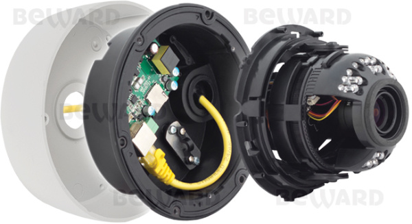 B2530DVZ уличная купольная всепогодная IP-камера видеонаблюдения Beward