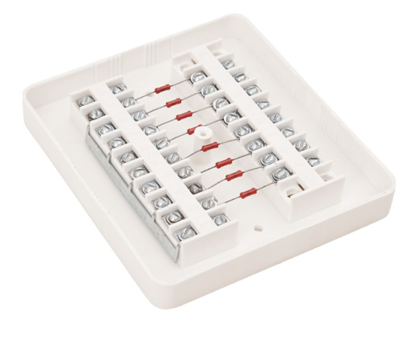 КРА-4 (75 Ом) коробка распределительная абонентская с 8-мью резисторами на 4 абонента SLT